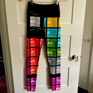 Woman’s Molecule Store Leggings Chemistry Periodic Table New York USA Made